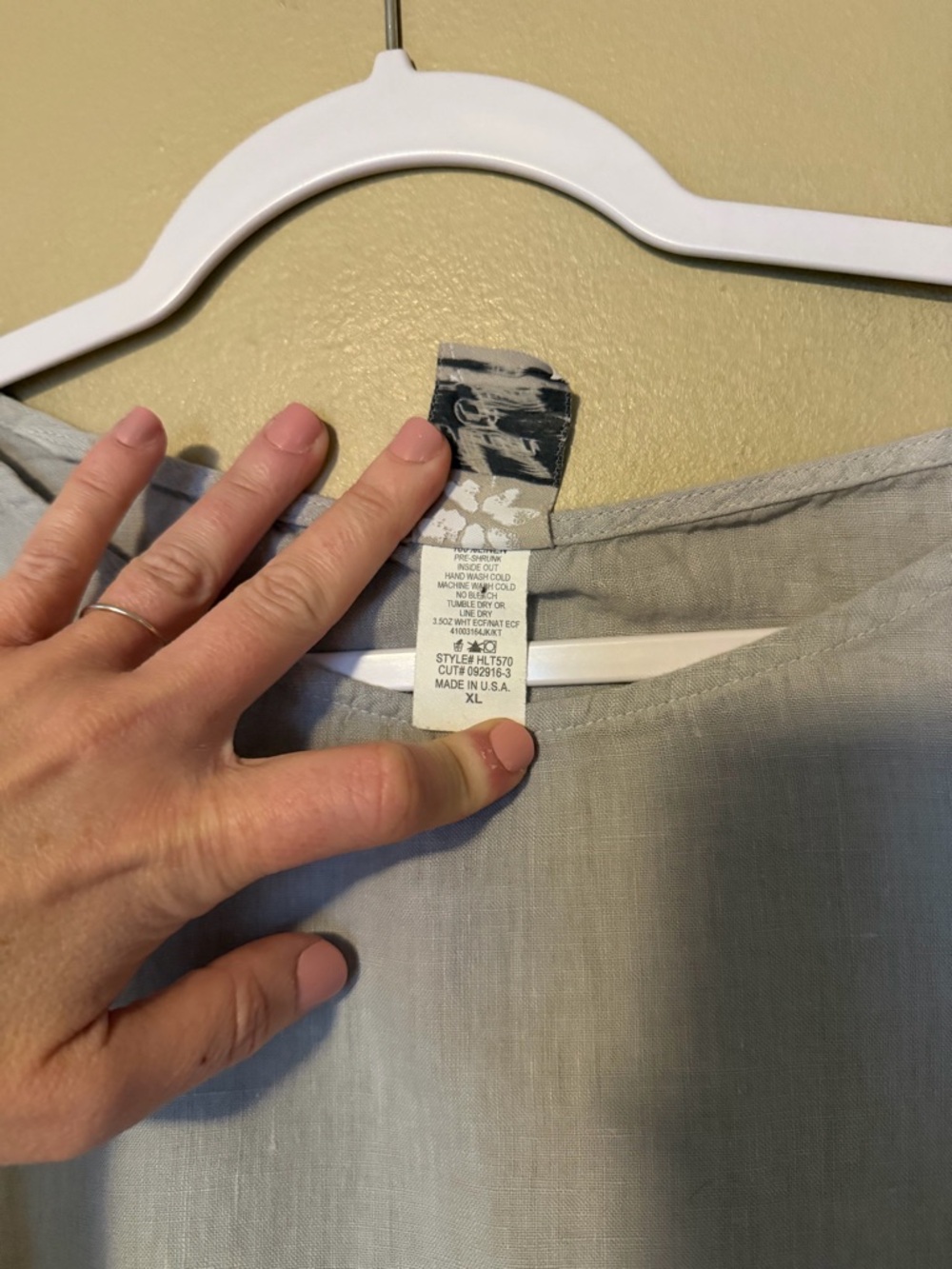 Match Point Linen Light Gray Balloon Crop Top - Picture 5 of 8